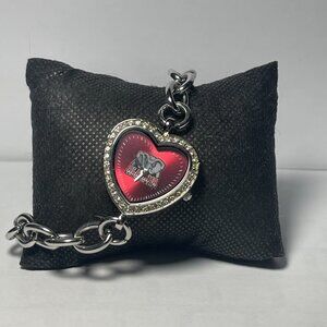 Alabama Crimson Tide NCAA Heart Stainless-Steel Bracelet Watch by Game Time NEW